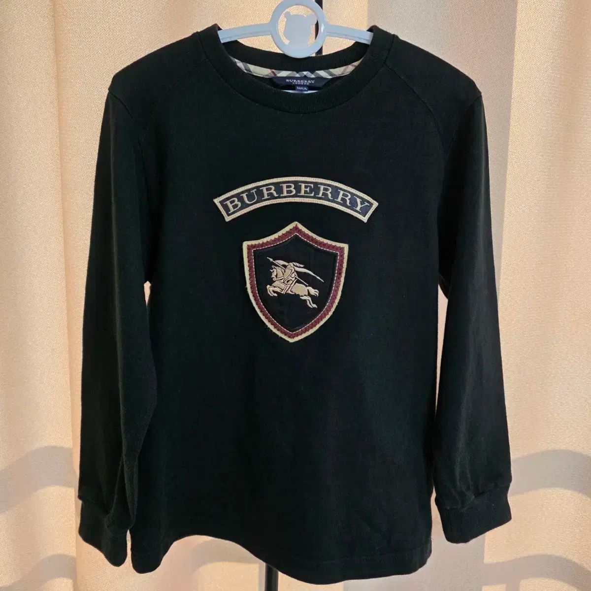 13 正規品 BURBERRY バーバリー ブラック 刺繍 ロゴ オンライン T