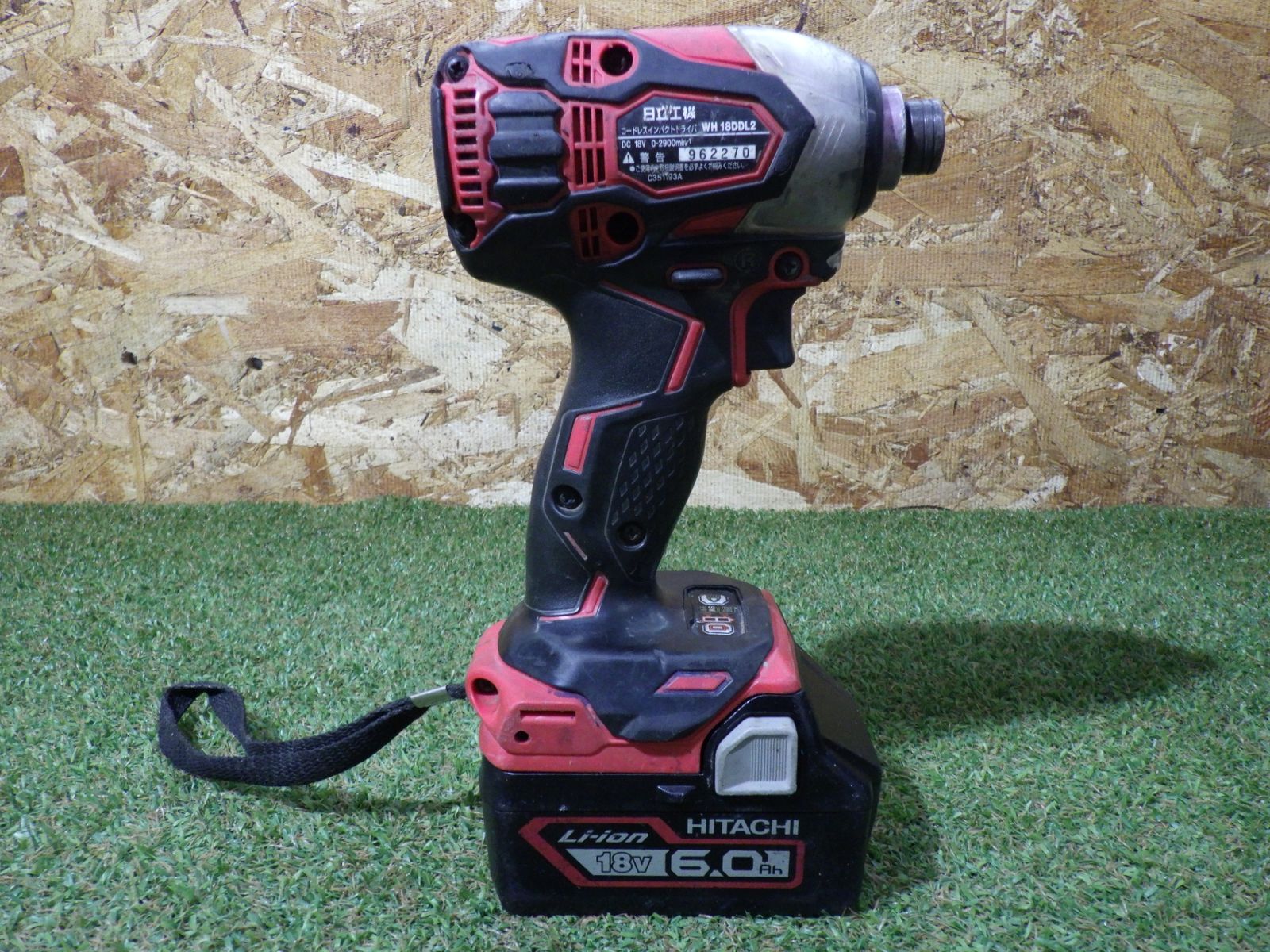 HITACHI 日立 コードレスインパクトドライバ WH18DDL2 2LYPK SR 品 電動工具 大工道具 動作 済 品