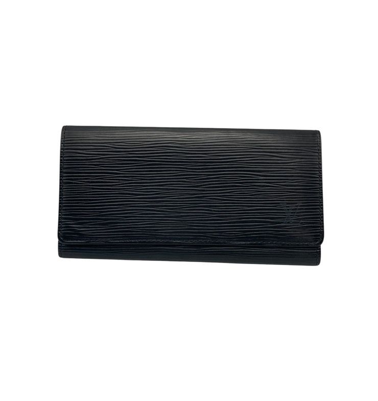LOUIS VUITTON ルイヴィトン エピ ポルトエン3 カルトクレディ ノワール M63532 長財布  D4