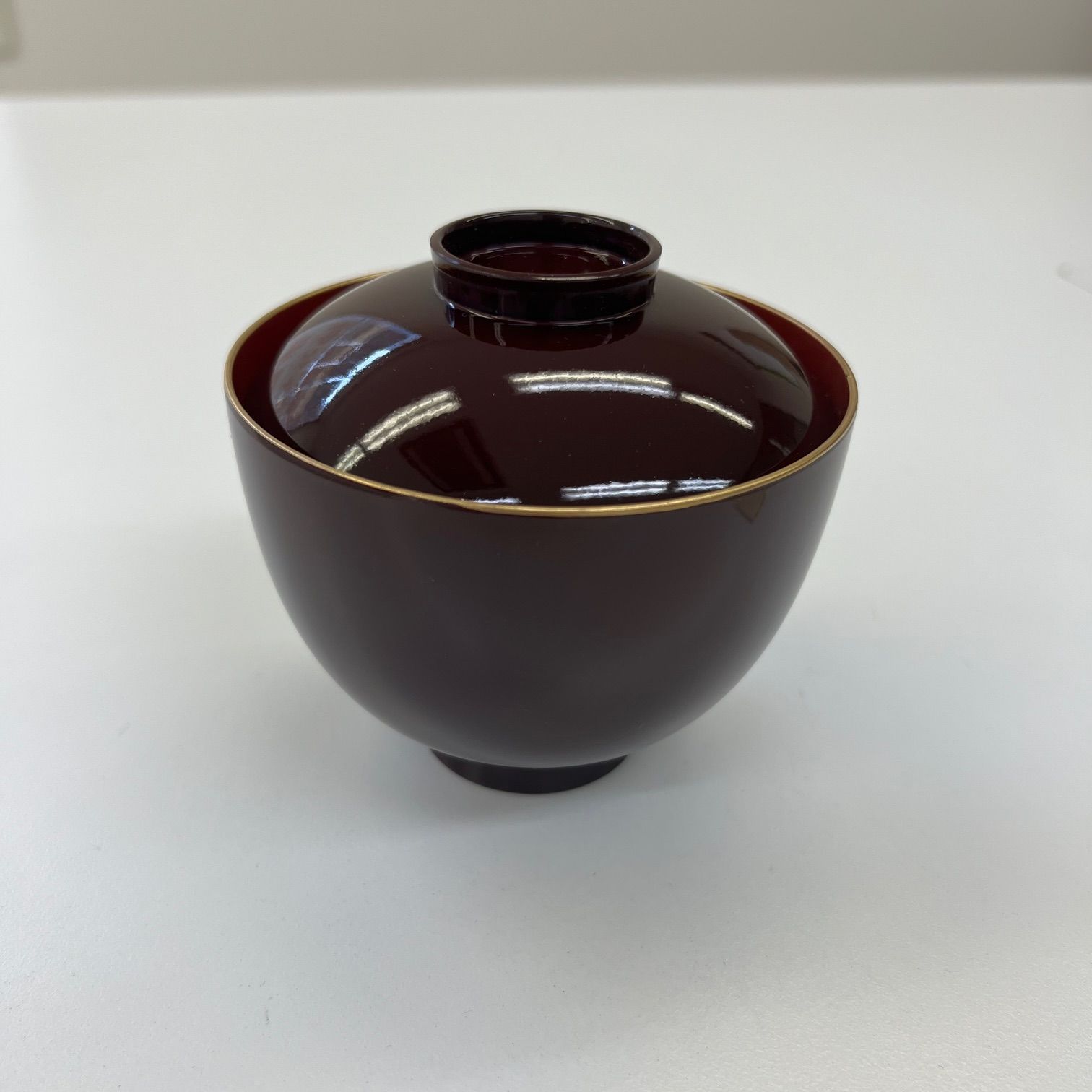 未使用品】山中塗 山中漆器 蓋付お椀 吸物椀揃 お椀 汁椀 金箔 季節の