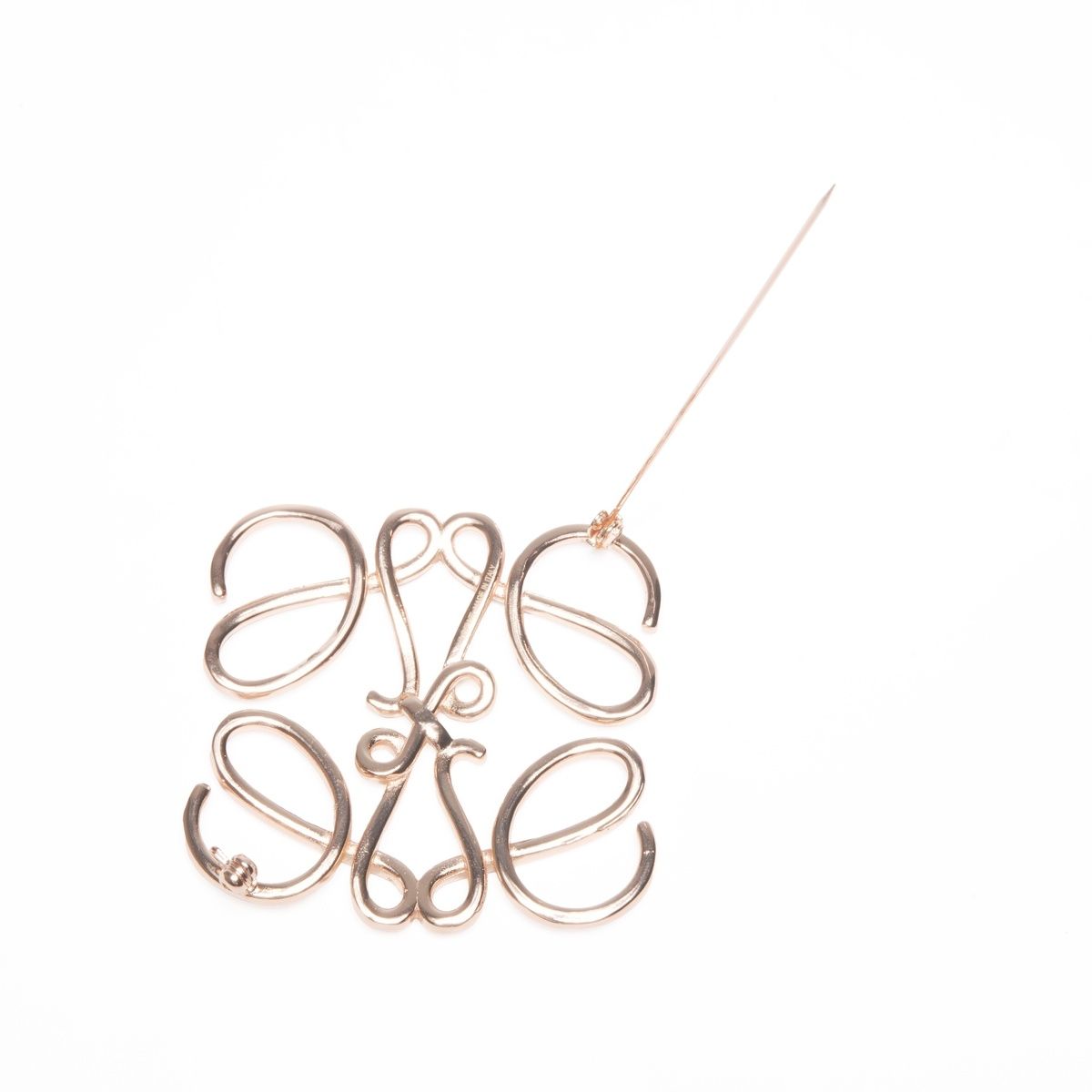 LOEWE ロエベ ブローチ アナグラム ロエベ ブローチ シルバー