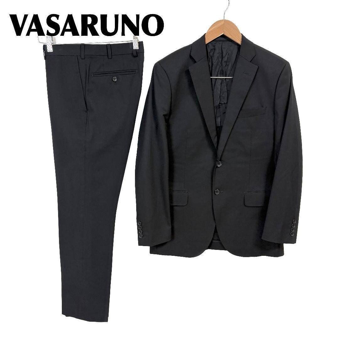 VASARUNO スーツセットアップ 上2 下W79 ブラック 無地