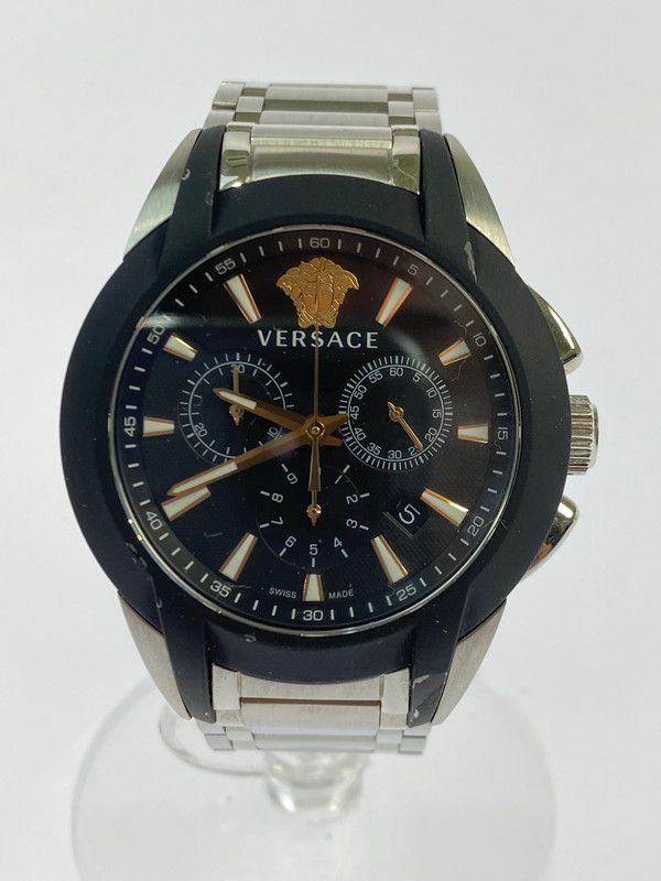品 VERSACE ヴェルサーチ VEM8 メデューサ クロノグラフ クオーツ 腕時計 197-251108-AS-34-min