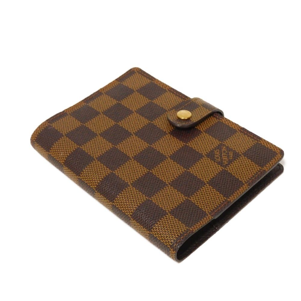 LOUIS VUITTON ルイ ヴィトン アジェンダ PM ロゴ ブラウン ダイアリー 6穴式 市松模様 ビトン カードケース ペンホルダー ダミエ エベヌ 手帳カバー R20700 WWW_OPDRERGINERDOGAN_COM