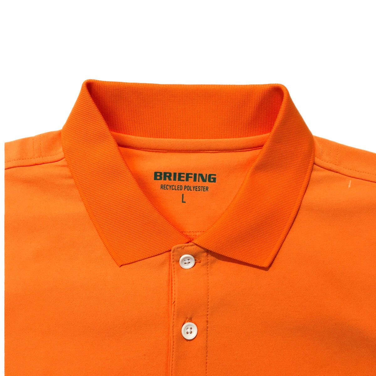 メンズ ブリーフィング BRIEFING 半袖ポロシャツ L オレンジ シンプル