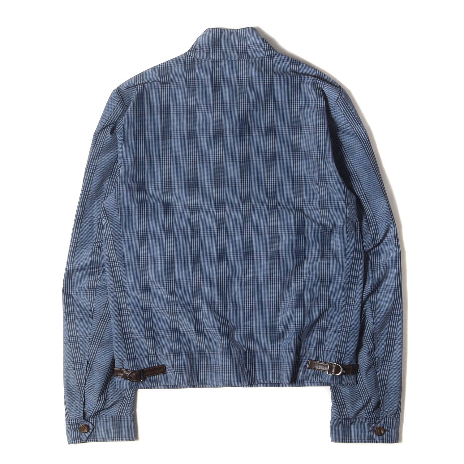 GUCCI グッチ ジャケット ブルー ブラック サイズ:44 | チェック ポリ