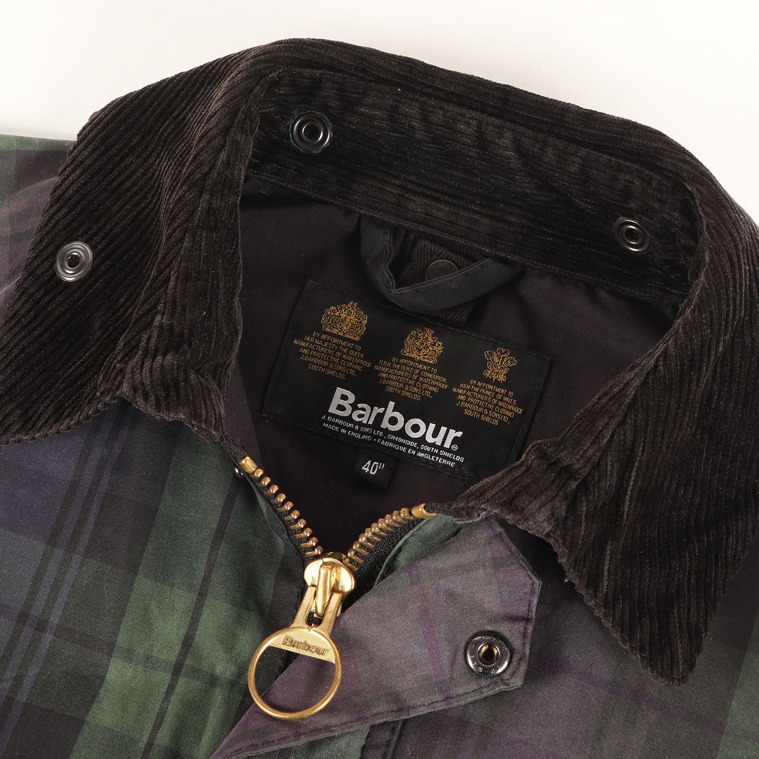 BARBOUR バブアー ジャケット グリーン パープル サイズ:40 | ワックス  