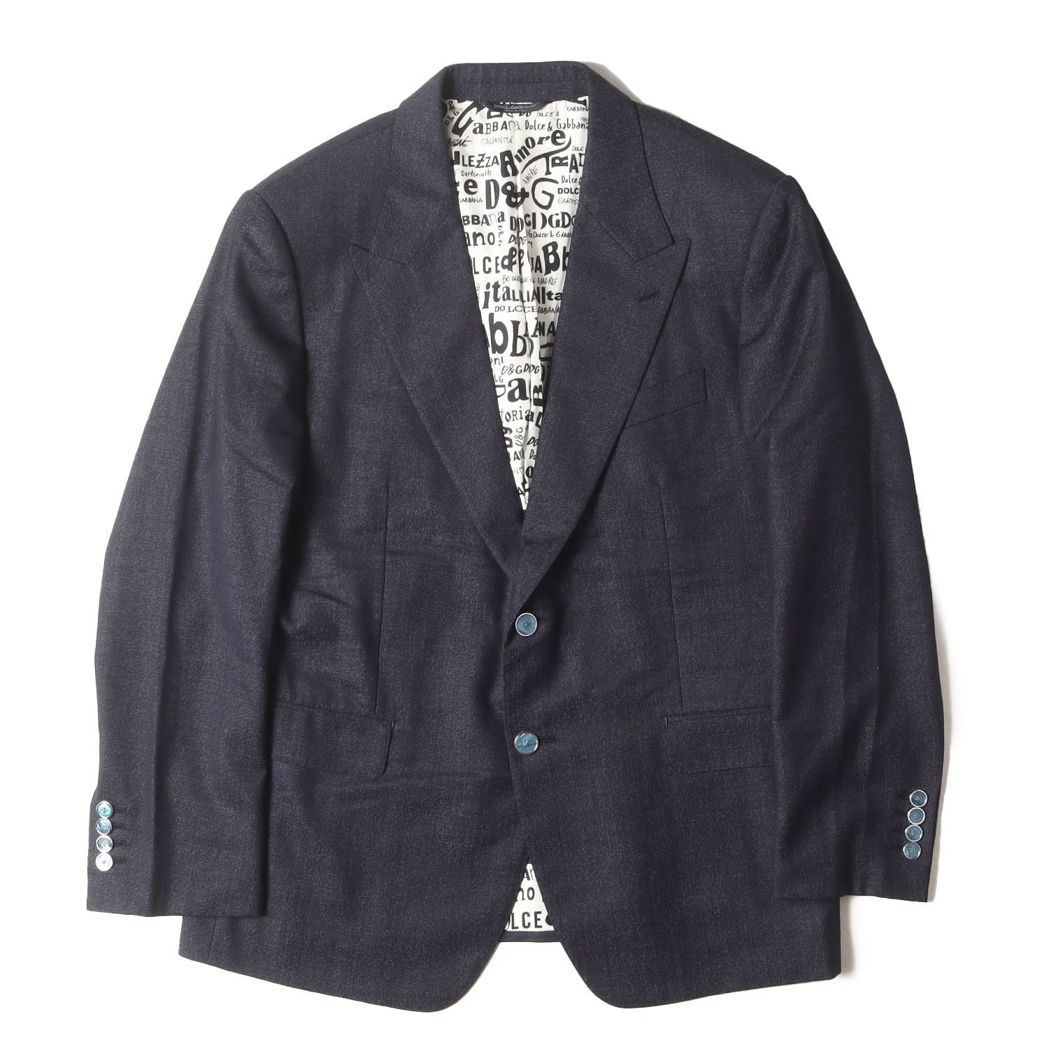 DOLCE&GABBANA ドルチェ&ガッバーナ ジャケット ネイビー 紺 サイズ:44 