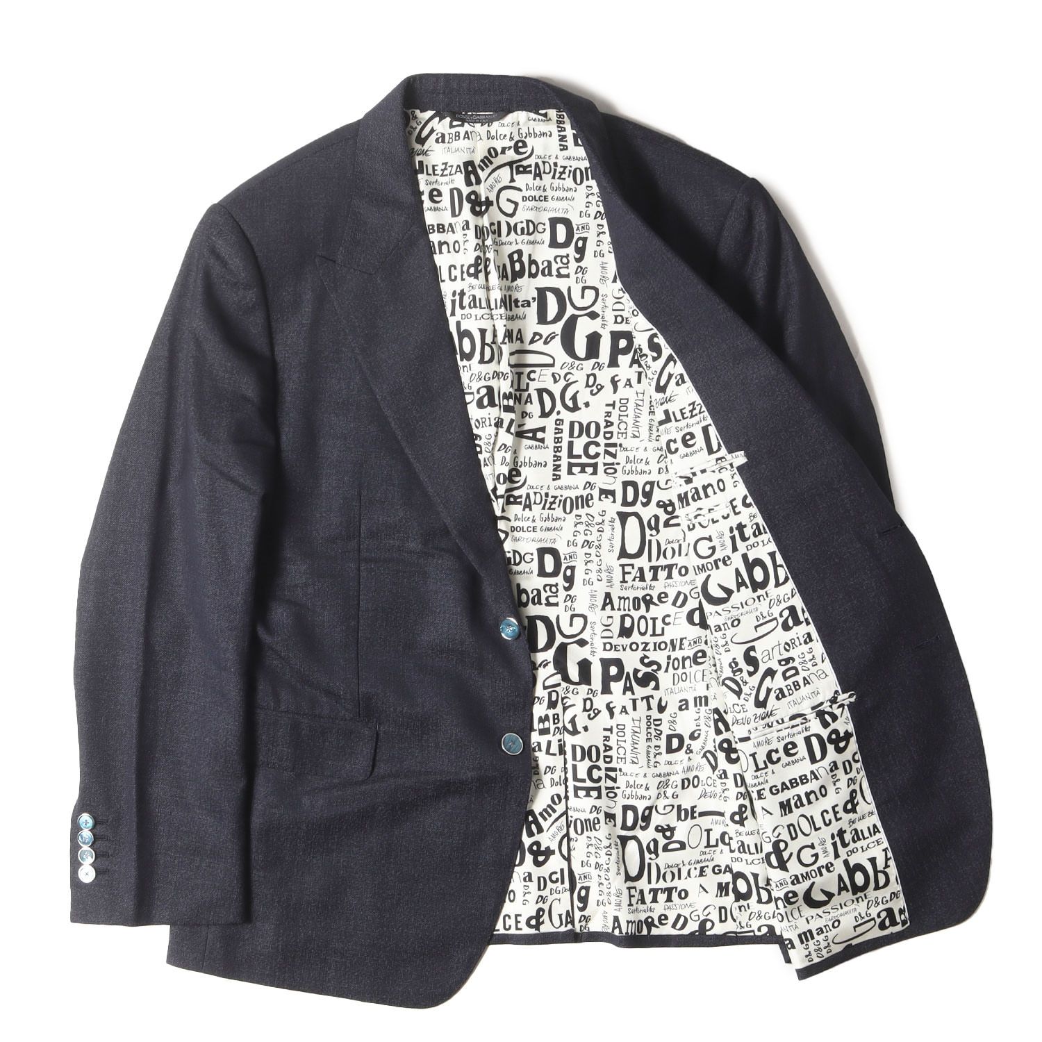 DOLCE&GABBANA ドルチェ&ガッバーナ ジャケット ネイビー 紺 サイズ:44