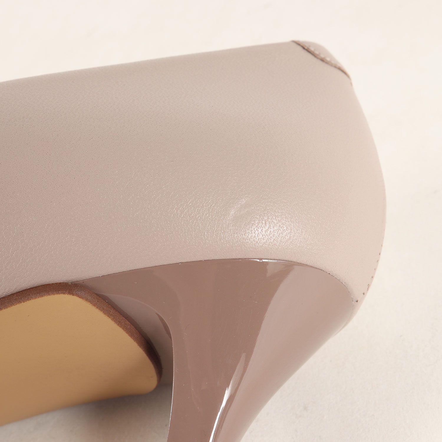  GINZA Kanematsu ギンザ カネマツ サイズ 24 1 2 24.5 cm 21春夏 スレンダー スクエアトゥ パンプス SLENDER エナメル マットレザー 雨晴兼用 ベージュ系 シューズ 靴 レディース ハイヒール パンプス パンプス