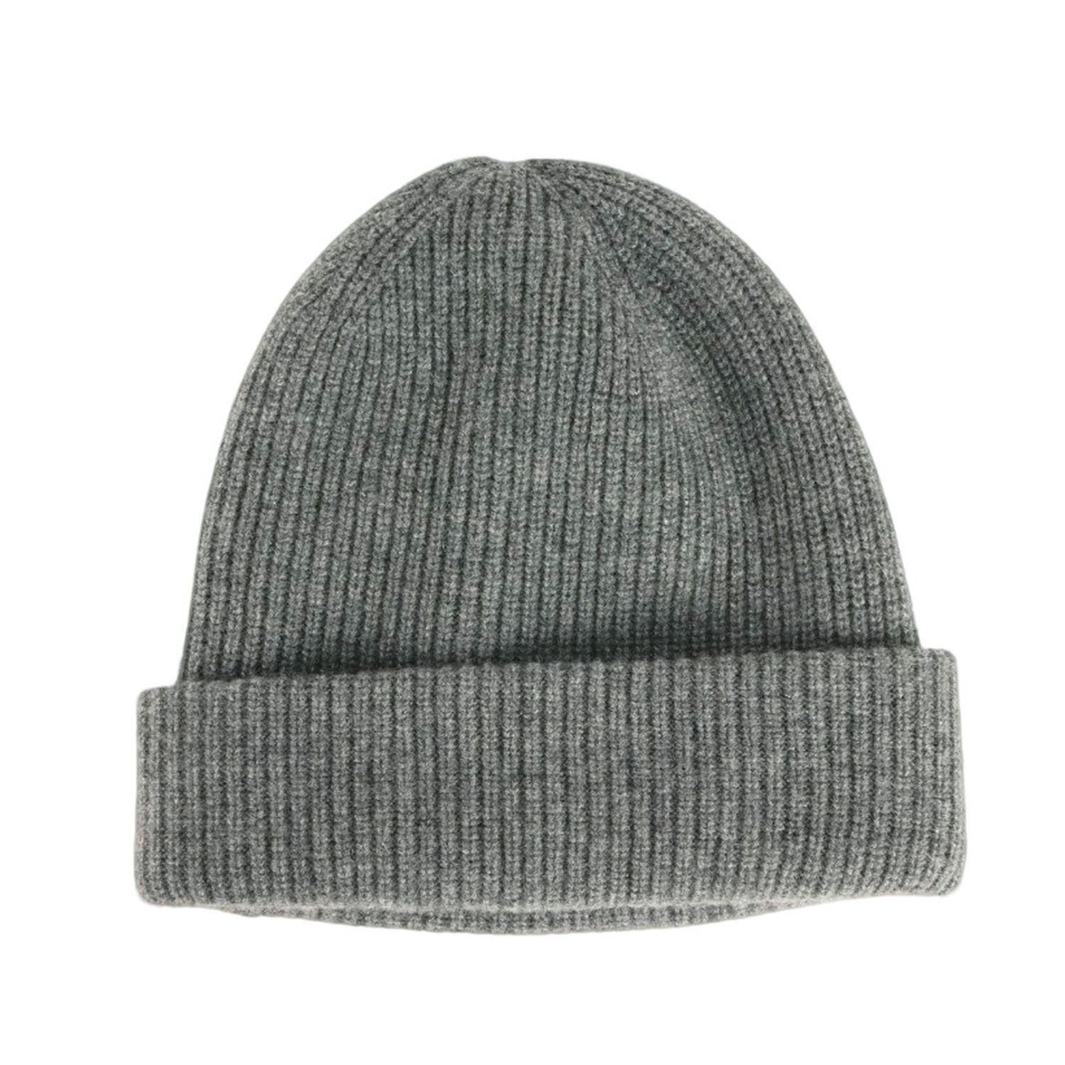 Deuxieme Classe ドゥーズィエム クラス ビーニー 21秋冬 カシミヤ ニット キャップ 帽子 ビーニー リブ グレー ブランド レディース