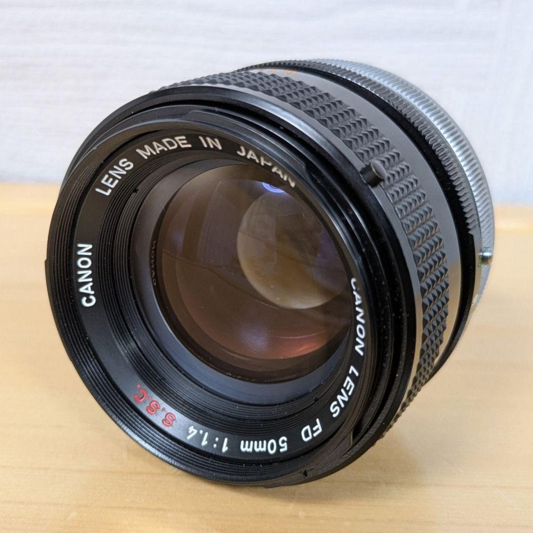  キャノン Canon FTb ボディ LENS FD 50 mm 1 4 SSC レンズ ストラップ 一眼レフカメラ(フィルム) フィルムカメラ
