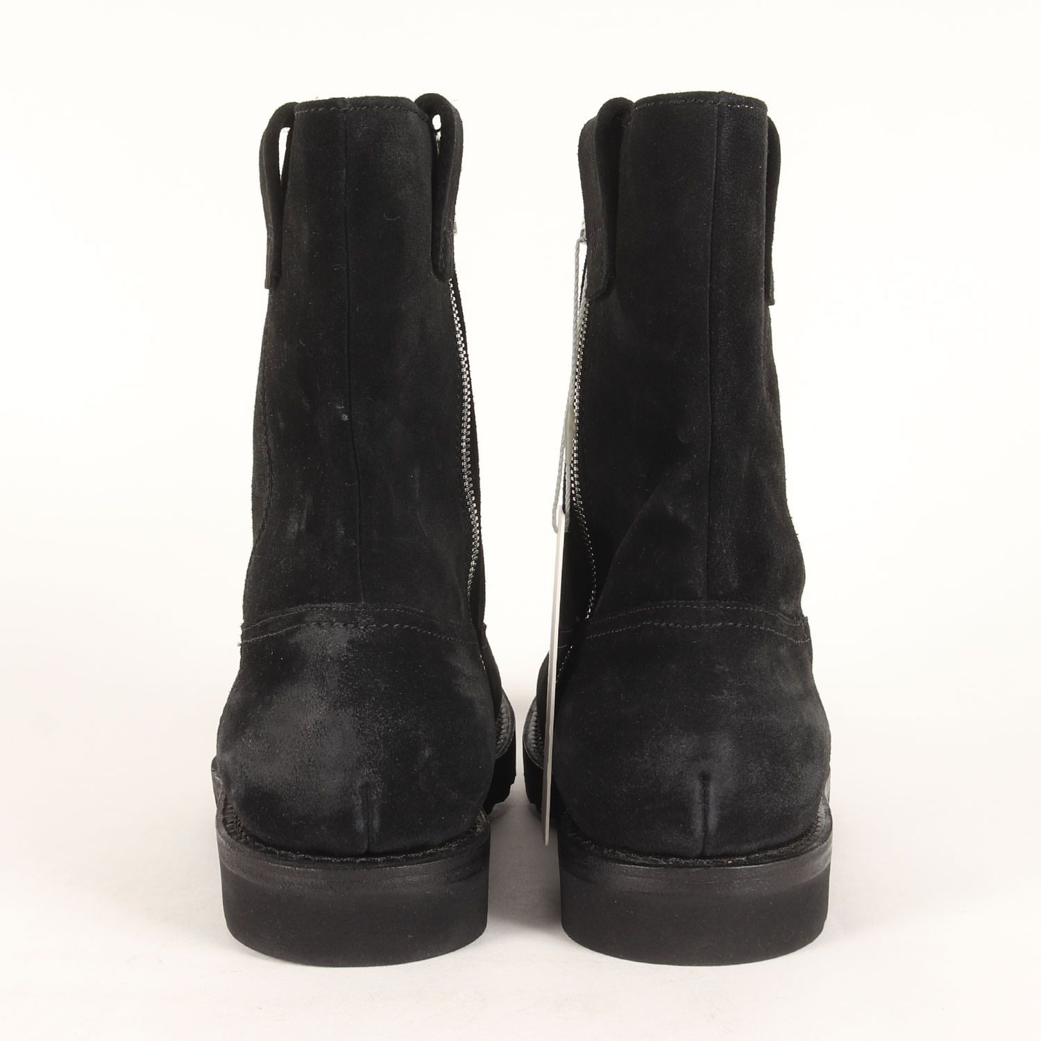  ノンネイティブ サイズ UK 8 27 0 cm 24 AW インサイドジップ スウェード ワーク ブーツ WORKER ZIP UP BOOTS COW LEATHER NN F 4503 ブラック 黒 ブランド その他 ブーツ 革靴