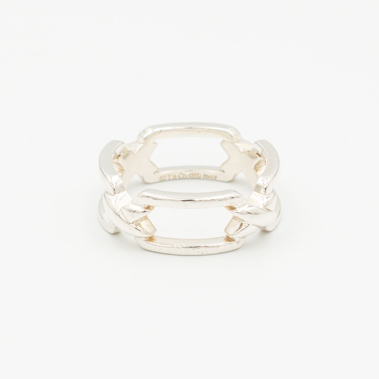 ティファニー シグネチャー X リンク リング シルバー 18.5号