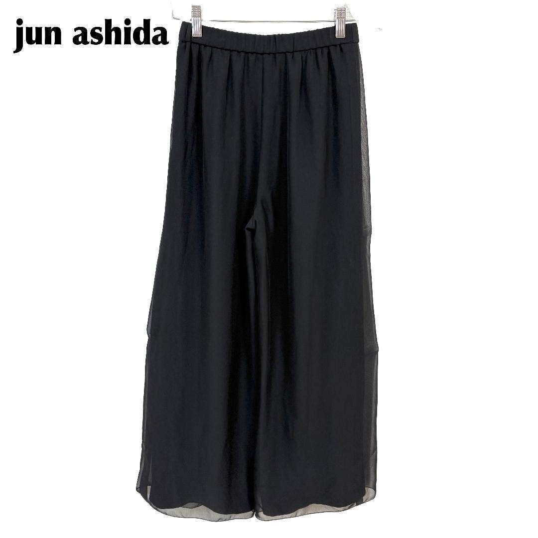 jun ashida ウエストゴムワイドパンツ 2重シアーレース 9
