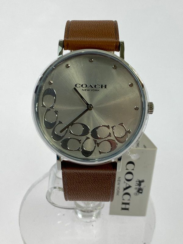 COACH コーチ 2215 LEATHER BAND LOGO アナログ クォーツ腕時計 198-251108-AS-36-min