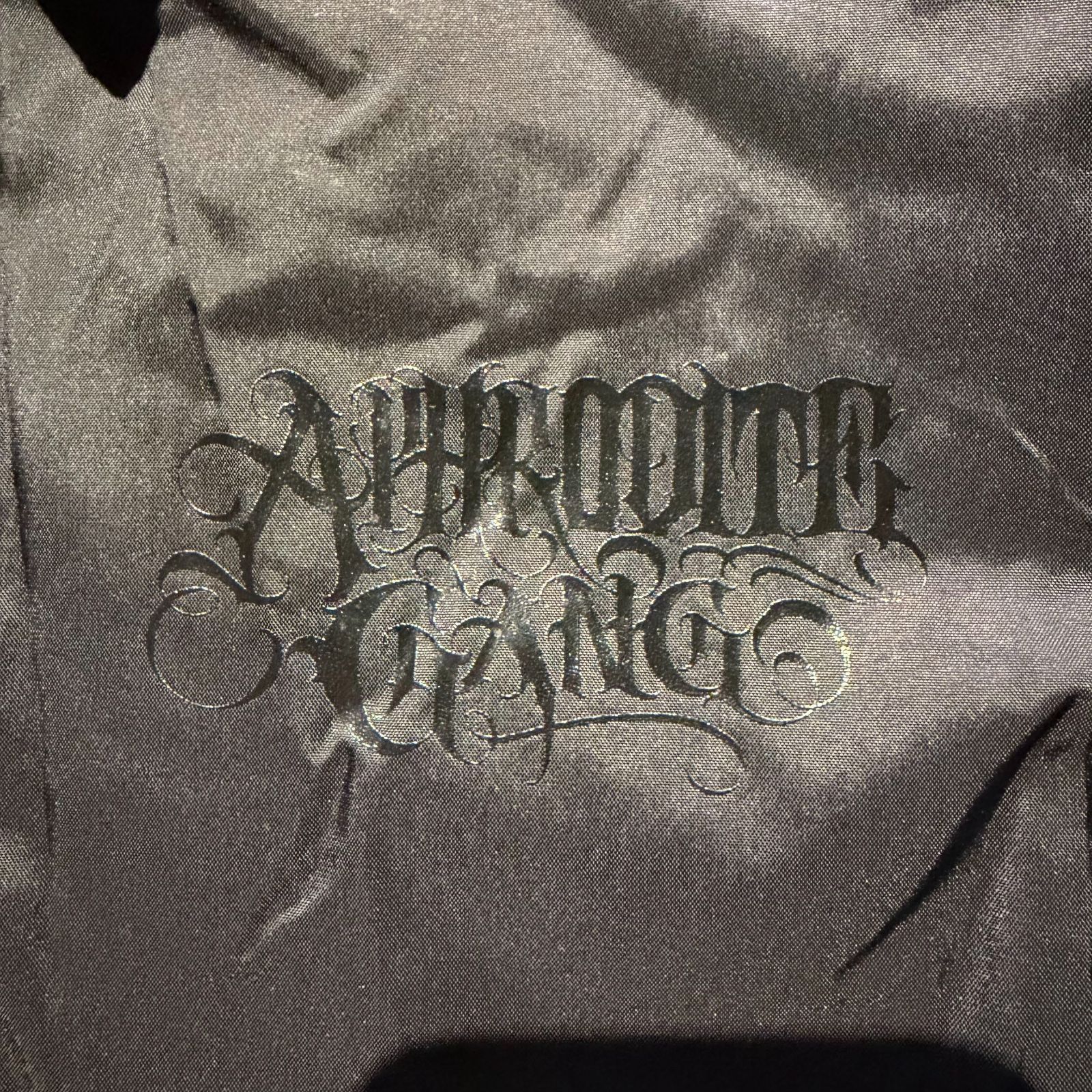 APHRODITEGANG BUDSPOOL Logo Coach Jacket オールブラック 舐達麻 XL
