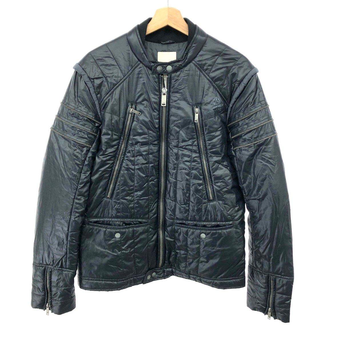 DIESEL メンズ ディーゼル 中綿 ジップデザイン中綿ジャケット サイズ 