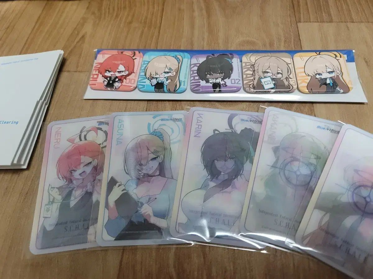 Blue Archive ブルーアーカイブ ブルアカ ホンデ アニメイト レンチキュラー 5種 缶バッジ 特典