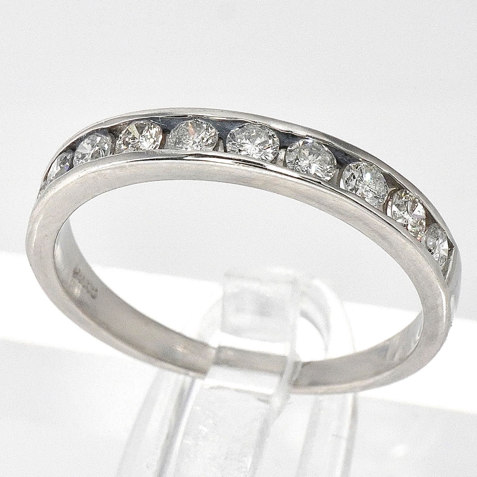 ダイヤ リング ハーフ エタニティ ダイヤモンド 0.30ctプラチナ 指輪 