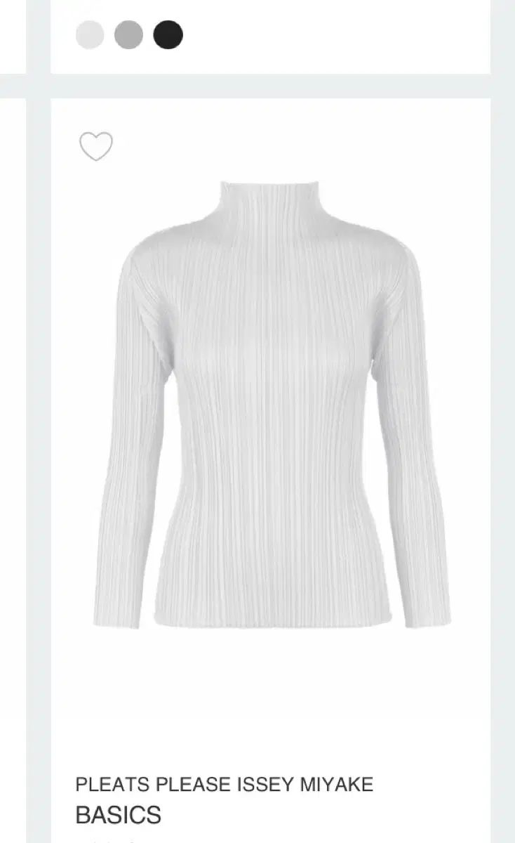 プリーツ プリーズ ベーシック トップス ライトグレー