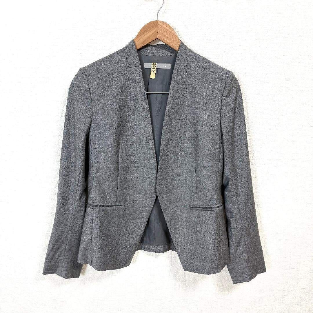 theory luxe スーツ上下 ノー JK36 下38 グレー