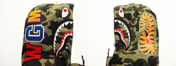 アベイシングエイプ A BATHING APE 1ST CAMO SHARK SNOWBOARD DOWN  