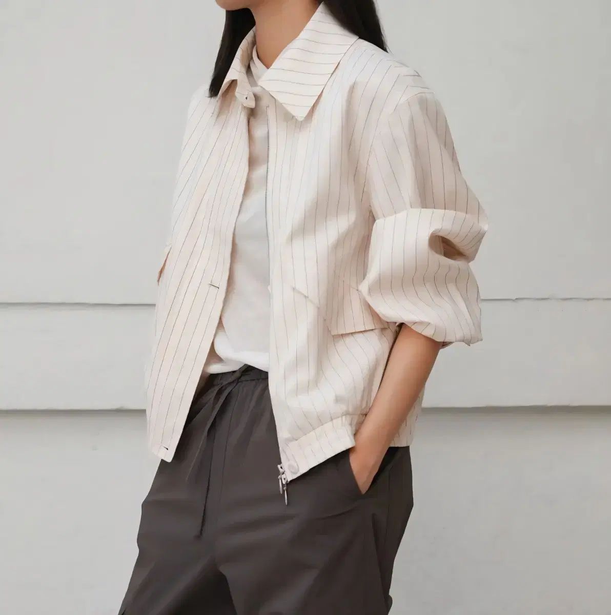 COURBUI コルビーストライプ ブルゾン ジャケット 定価22万