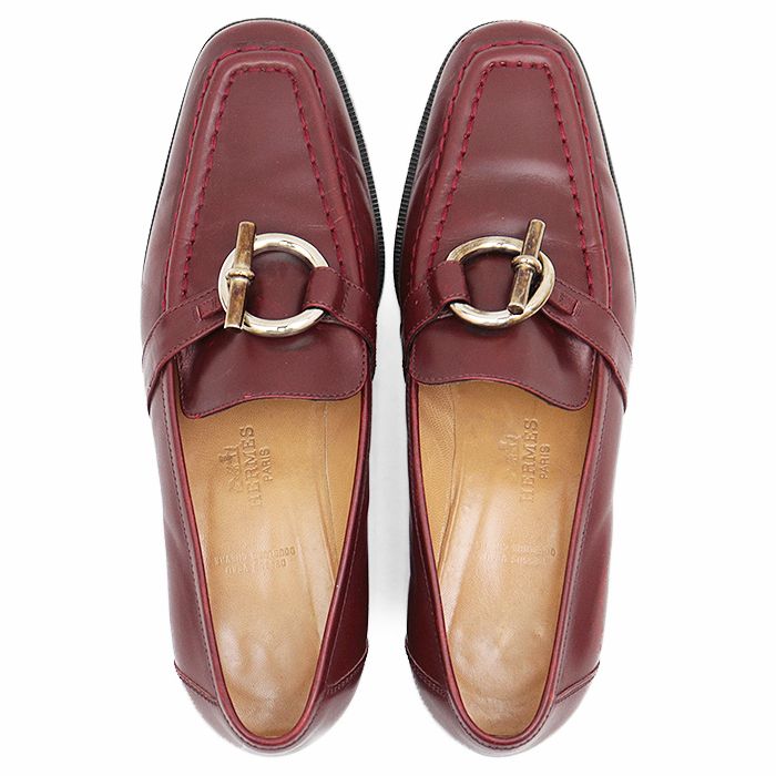 SALE】HERMES エルメス ケリーローファー トグルバックル スクエアトゥ