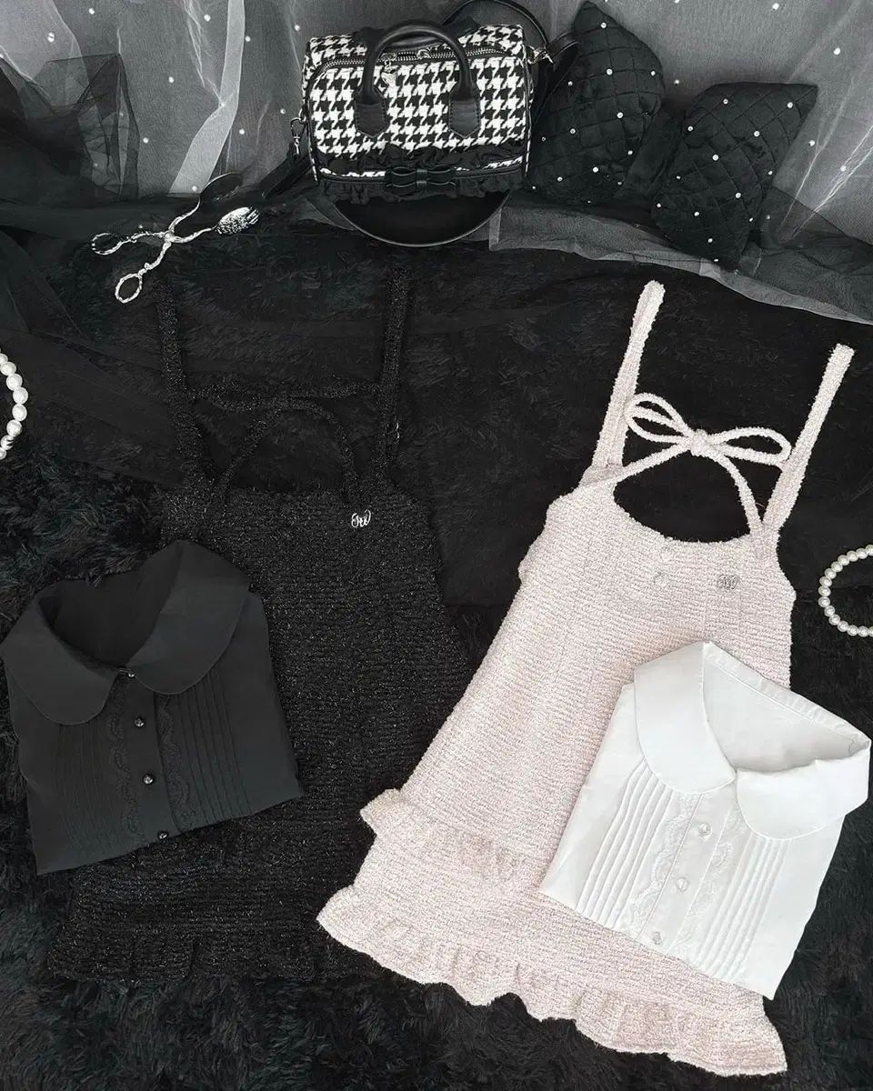  LOVE YOURSELF 承 Her Honey mew リボンツイン セット SET ピンク 量産型 地雷系 スナ系 長袖 七分袖 ミニワンピース