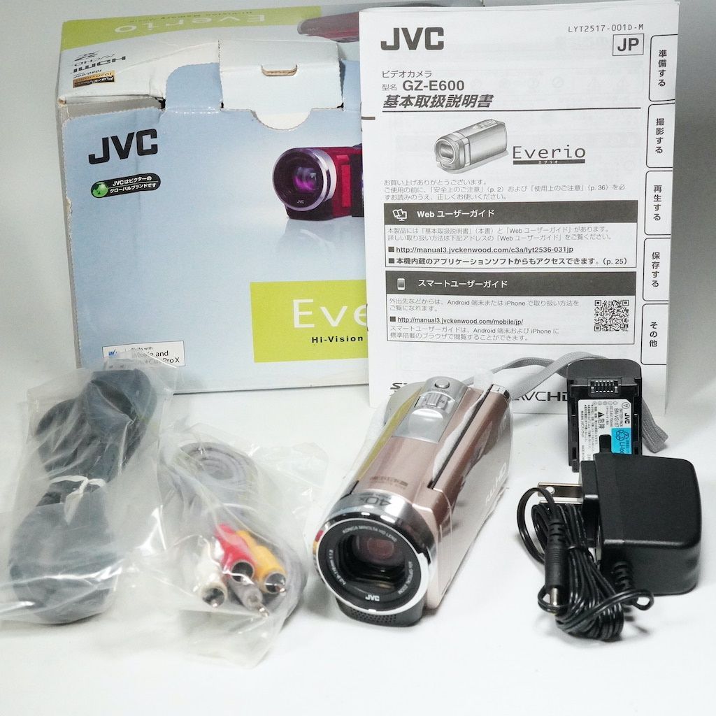 JVC Victor Everio GZ-E600-N ピンク 元箱 返金保証 2371