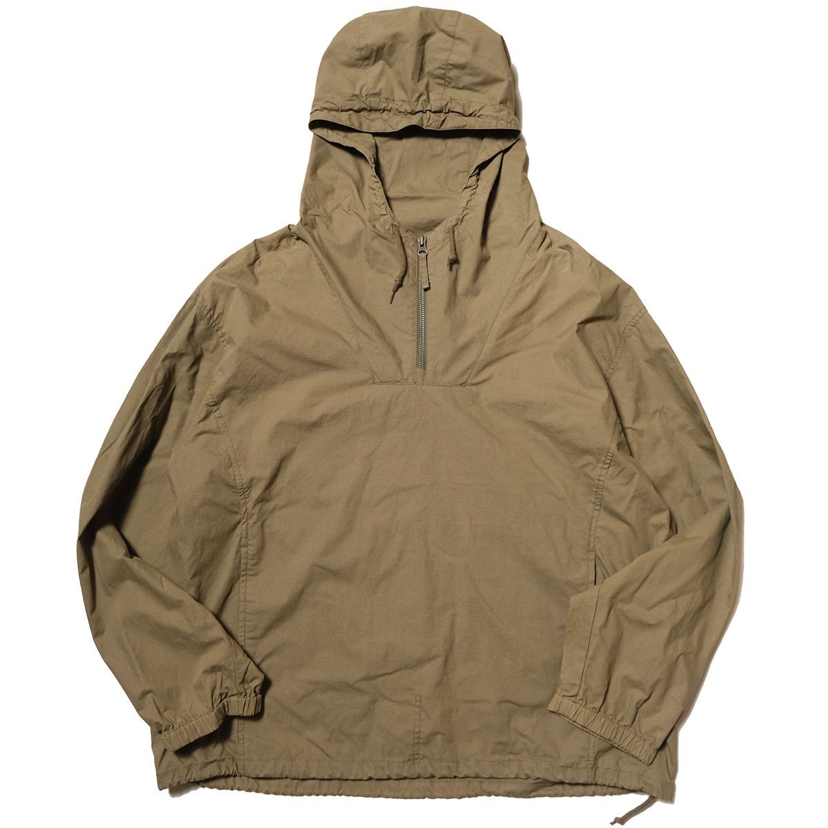 00 s ブルックスブラザーズ コットンポプリン アノラックパーカー M ダークカーキ系 プルオーバー フード 00年代 旧タグ アメリカ古着 ビンテージ ヴィンテージ
