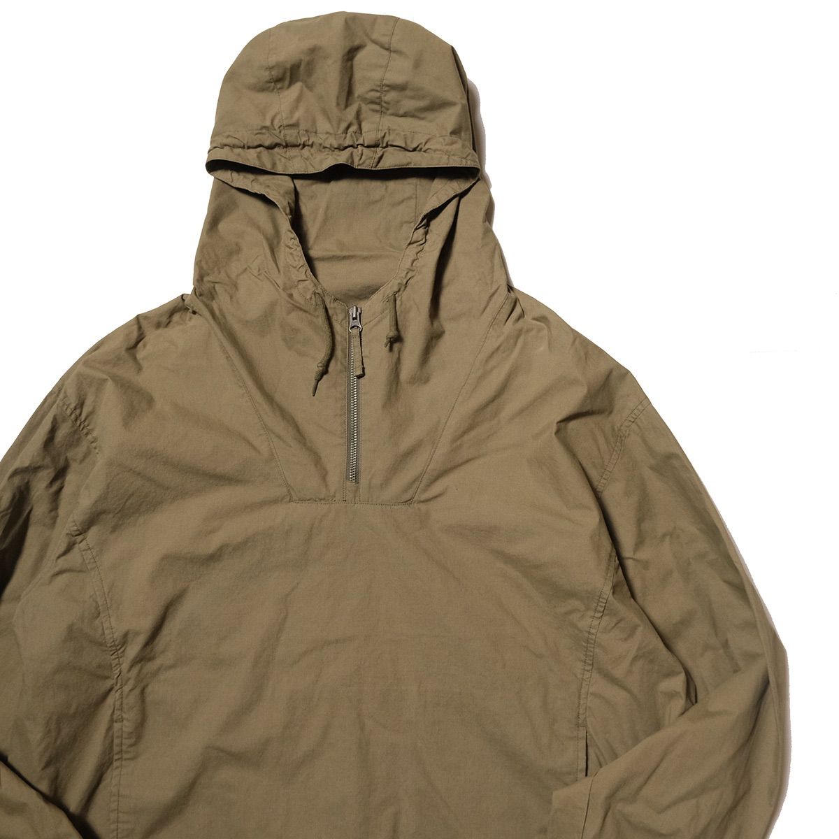 00 s ブルックスブラザーズ コットンポプリン アノラックパーカー M ダークカーキ系 プルオーバー フード 00年代 旧タグ アメリカ古着 ビンテージ ヴィンテージ
