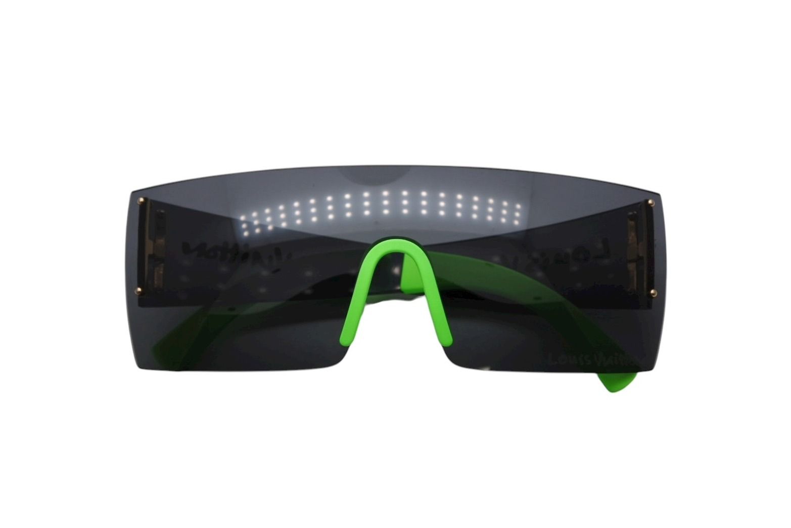 LOUIS VUITTON ルイヴィトン LVグラフィティ マスク サングラス Z0242U ブラック グリーン スティーブン スプラウス 4b008747