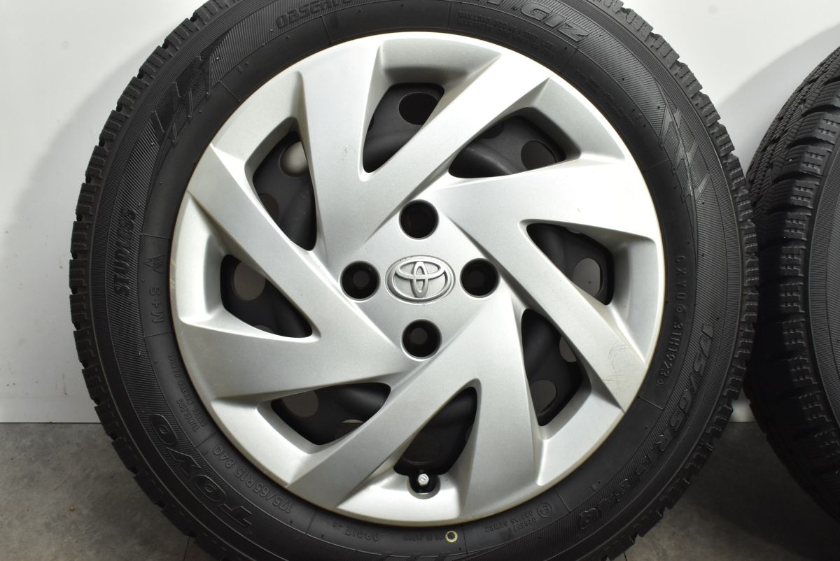  製 トヨタ アクア 15 in 5 J 40 PCD 100 トーヨー オブザーブ ガリット GIZ 175 65 R ヴィッツ カローラフィールダー 15インチ タイヤ ホイールセット