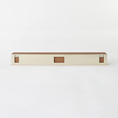  無印 壁に付けられる家具棚 ウォールナット材突板 幅88 奥行12 高さ10 cm 壁掛けラック ウォールシェルフ インテリア 生活道具