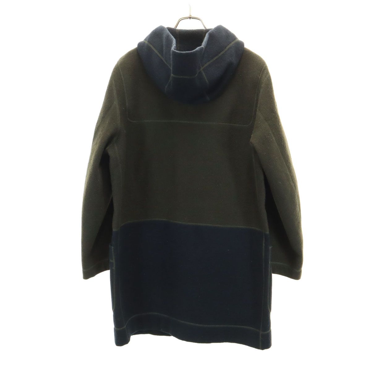 ISSEY MIYAKE MEN イッセイミヤケメン 90s ウールブレンド チェスターコート M グリーン系 メンズ 古着