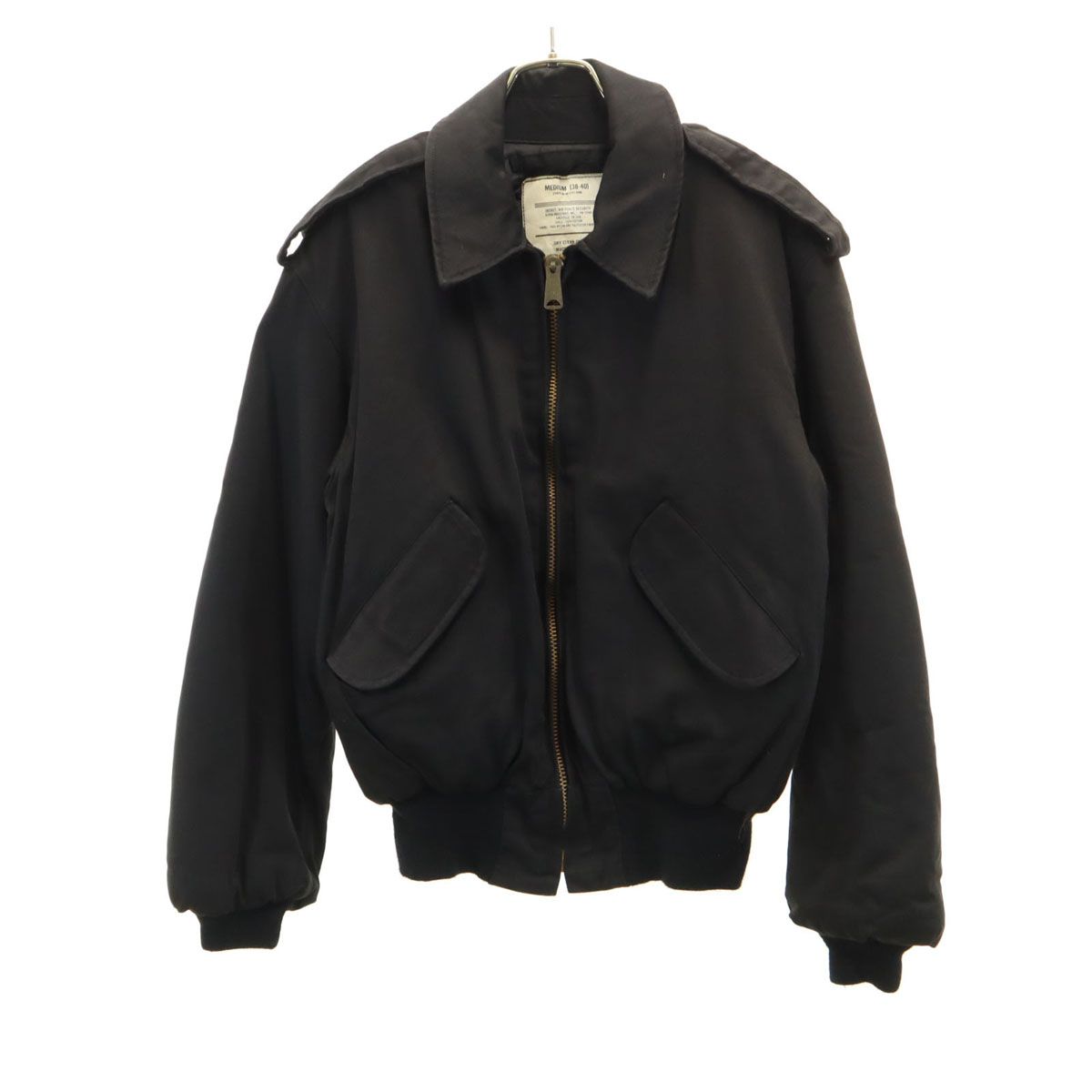 ALPHA アルファ 90s USA製 オールド AIR FORCE セキュリティ 中綿ジャケット M ブラック メンズ ALPHA アルファ 90s USA製 オールド AIR FORCE セキュリティ 中綿