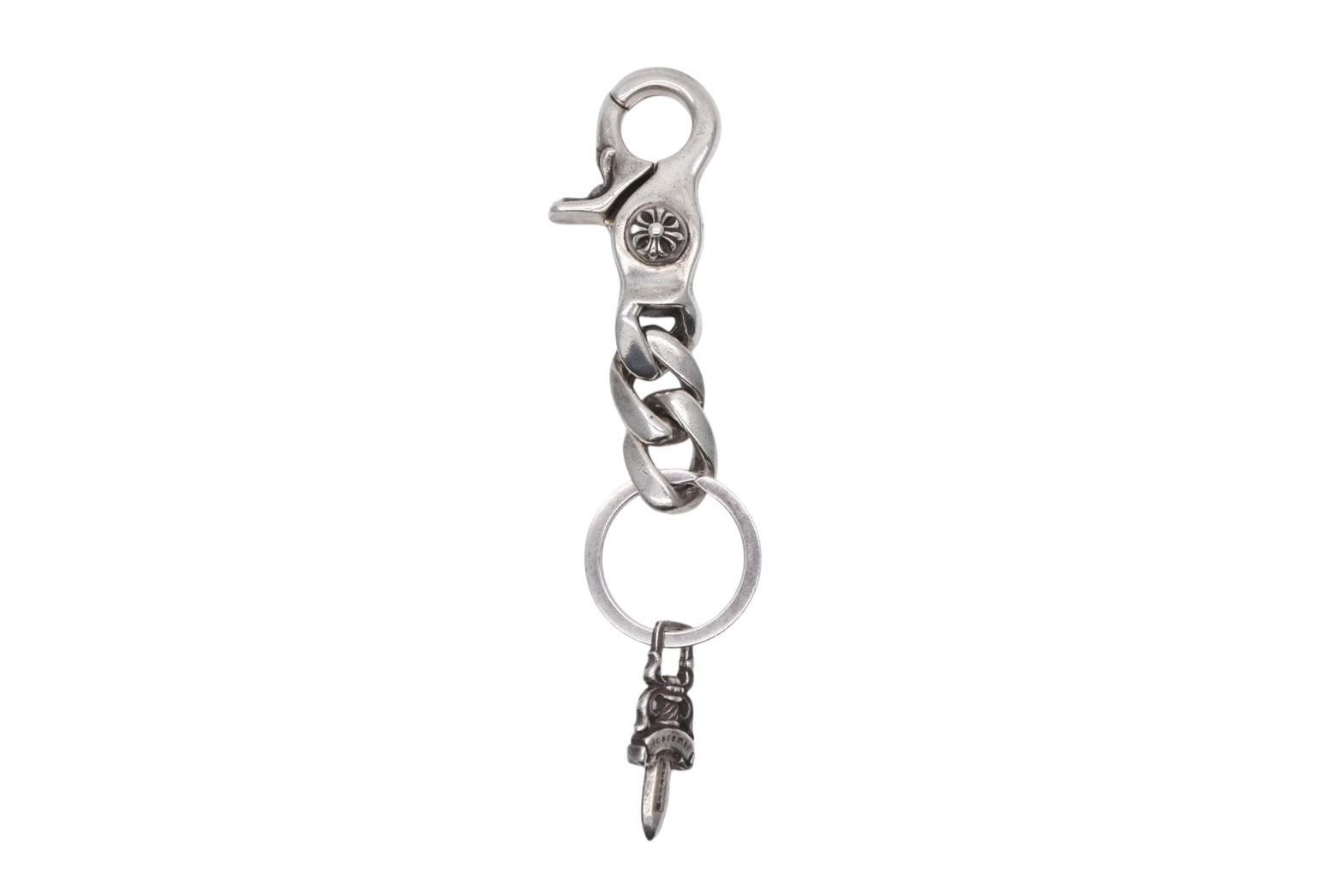 CHROME HEARTS クロムハーツ ショートクラシックリンク キーリング キーホルダー 2LINK 重量約53.7g シルバー925 4b008840