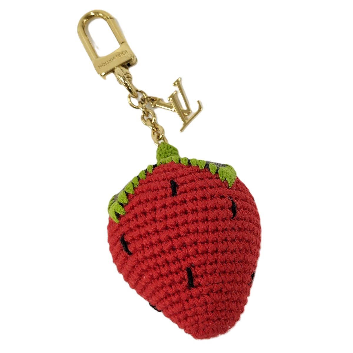 LOUIS VUITTON バッグチャーム ベリーリシャス クロシェ キーホルダー M02583