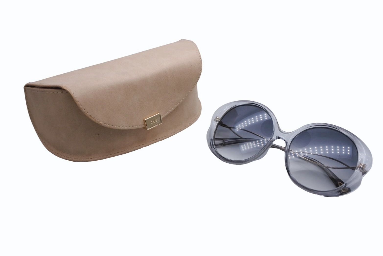 Chloe クロエ サングラス メガネ CE741SA 049 サイズ 58◻︎16 140 プラスチック ゴールド金具 ブラック 4b008091