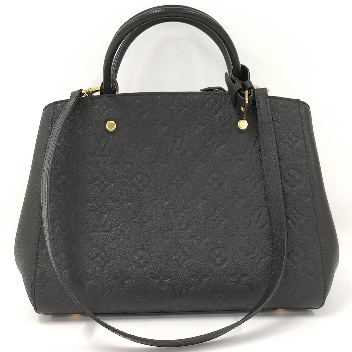 LOUIS VUITTON 2WAYショルダーバッグ モンテーニュMM モノグラム アンプラント ノワール M41048