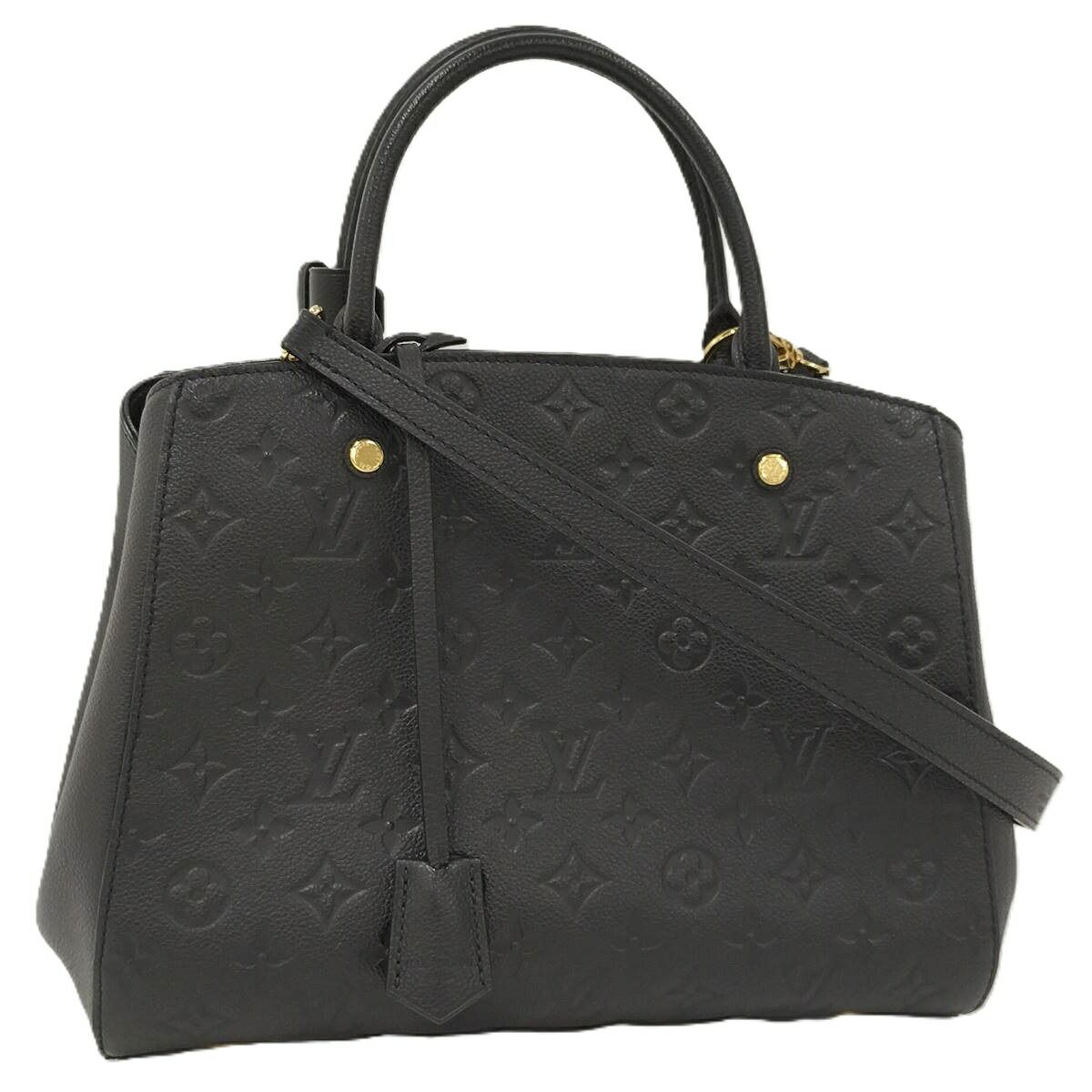 LOUIS VUITTON 2WAYショルダーバッグ モンテーニュMM モノグラム アンプラント ノワール M41048