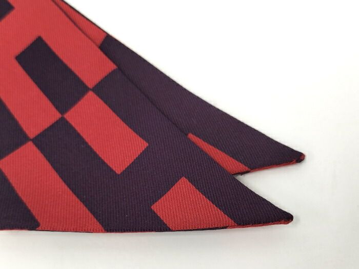  HERMES ツイリー スカーフ シルク100％ バンダナ スカーフ 小物