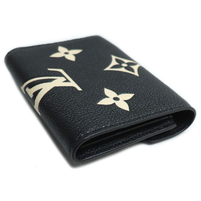 LOUIS VUITTON ルイ ヴィトン ポルトフォイユ ヴィクトリーヌ 三つ折り財布 バイ アンプラント ブラック M 80968 ICチップ レディース 買取品