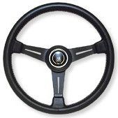 新品未使用 NARDI ナルディ SMOOTH LEATHER ブラックレザー＆ブラックスポーク N110 330mm 正規品 ステアリング 20251108 J