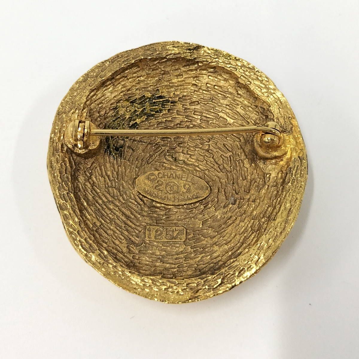 CHANEL ブローチ ココマーク ゴールド GP メッキ 2 4