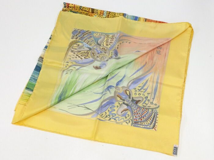 Hermes カレ90 大判スカーフ トゥルカナ族の真珠 les Perles de Turkana シルク100％ マルチ