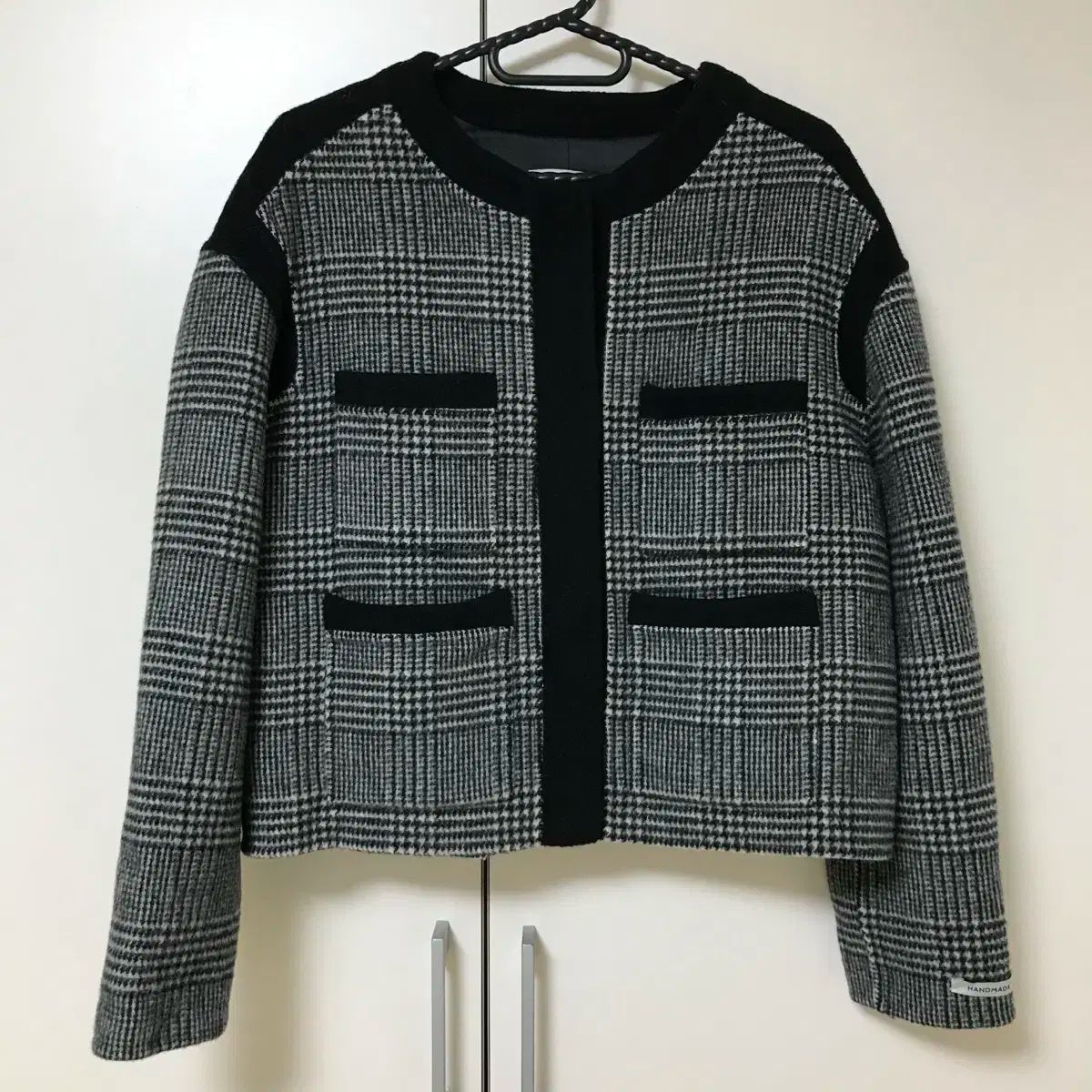 ブルーニ ノー CHECK ハンドメイド ジャケット ウール90