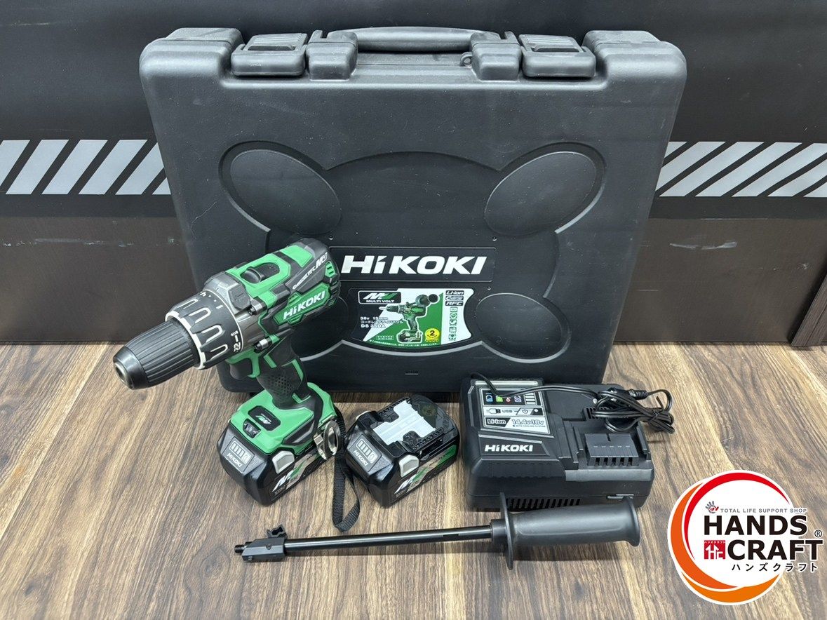 ♭ HiKOKI 13mmコードレスドライバドリル DS36DA 2XP DC36V バッテリ2個 充電器 ケース